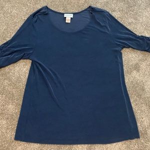 Chico’s Travelers Acetate Top in size 3. Fits like an XL